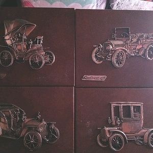 1899 Fiat, 1905 Opal mod plaque & 2 others as show